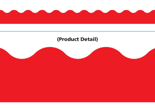 Trend Enterprises Red Scallop Trimmer (D)*