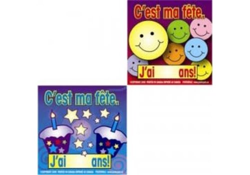 POSTER PALS C'est ma fete jumbo stickers