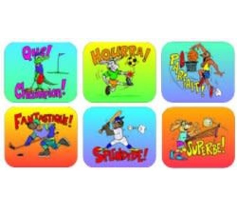 Sports French Stickers