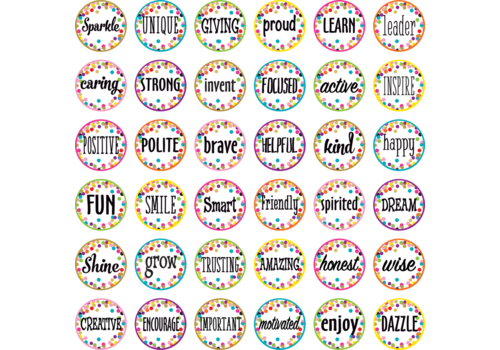 Teacher Created Resources Confetti Positive Words Mini Accents *