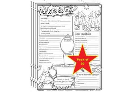 POSTER PALS Parlons de moi - activity posters*