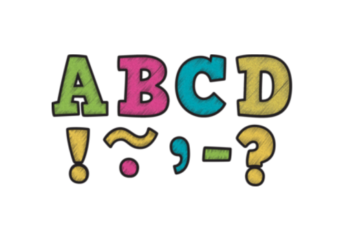 Teacher Created Resources Chalkboard Brights Magnetic 3" Letters*