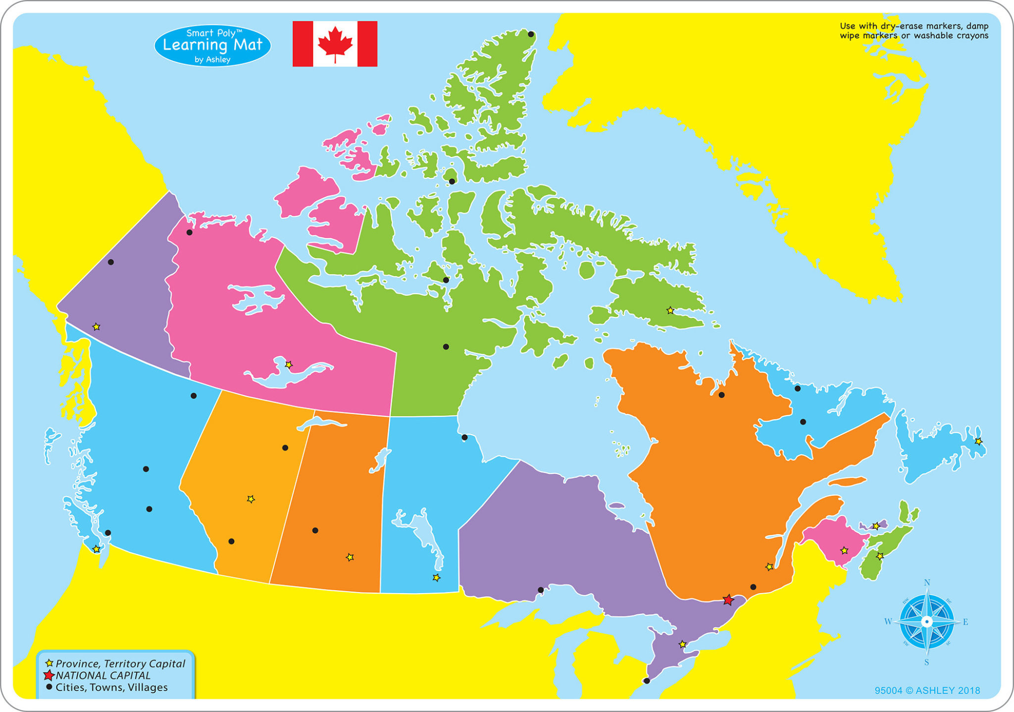 Copy Of Learning Mat Map Of Canada Learning Tree Educational Store Inc