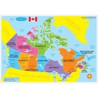 Learning Mat Map of Canada Basic *