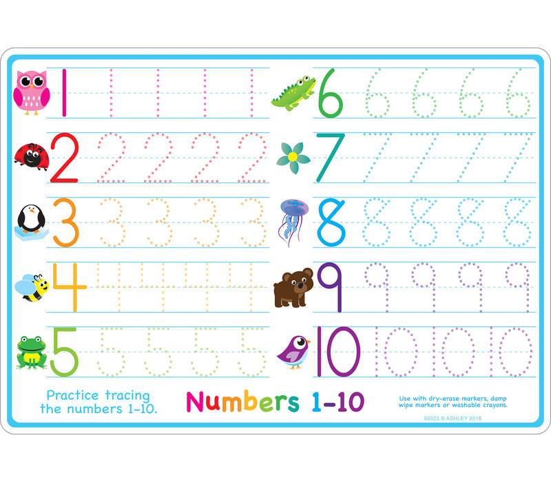 Learning Mat Numbers 1-10*