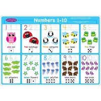 Learning Mat Numbers 1-10*