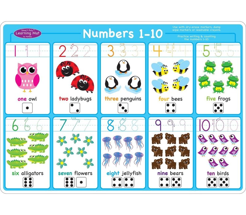 Learning Mat Numbers 1-10