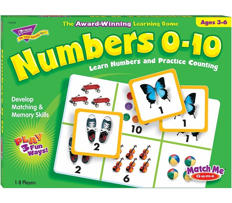 Numbers 0-10 - Match Me Game (D)*