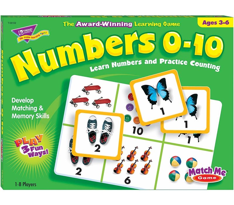 Numbers 0-10 - Match Me Game