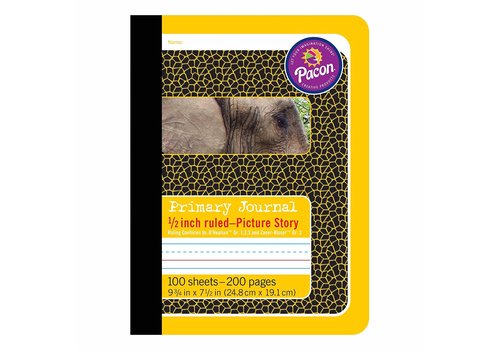 PACON Primary Journal, Half Rule 1/2" YELLOW*