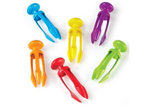 Learning Resources Tri-Grip Tongs, Set of 6 *