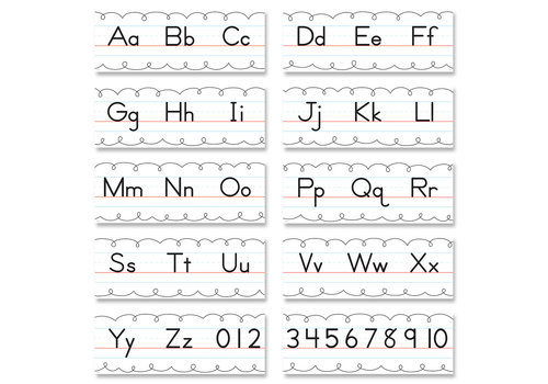 Creative Teaching Press Traditional Manuscript Alphabet Line Bulletin Board *