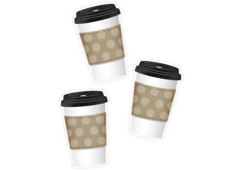 Carson Dellosa Industrial Cafe To-Go Cup Cut-Outs