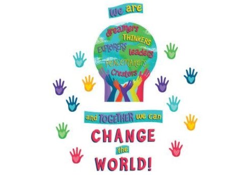 Carson Dellosa Together We Can Change the World Bulletin Board Set*