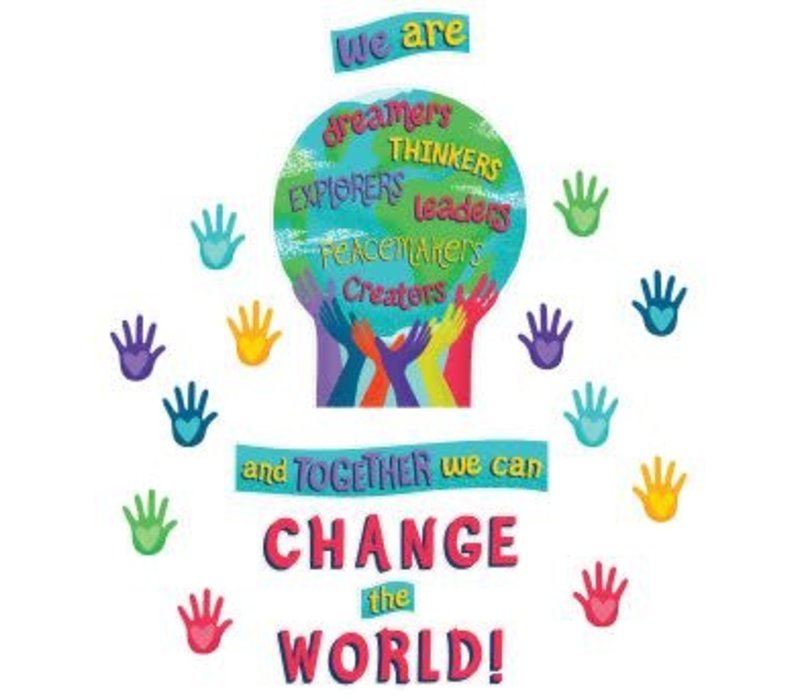 Together We Can Change the World Bulletin Board Set