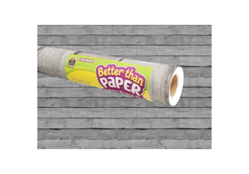 Teacher Created Resources Better than Paper - Gray Wood Bulletin Board Roll