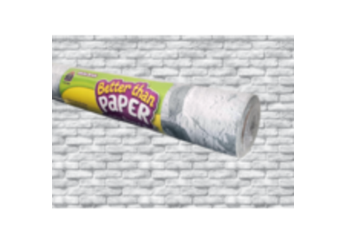 Teacher Created Resources Better than Paper - White Brick  Bulletin Board Roll*