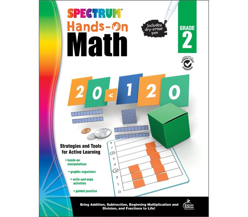 Spectrum Hands-On Math Workbook  Grade 2