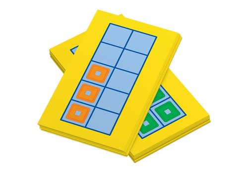 Didax Unifix Cubes Ten-Frame Cards, 60 pack