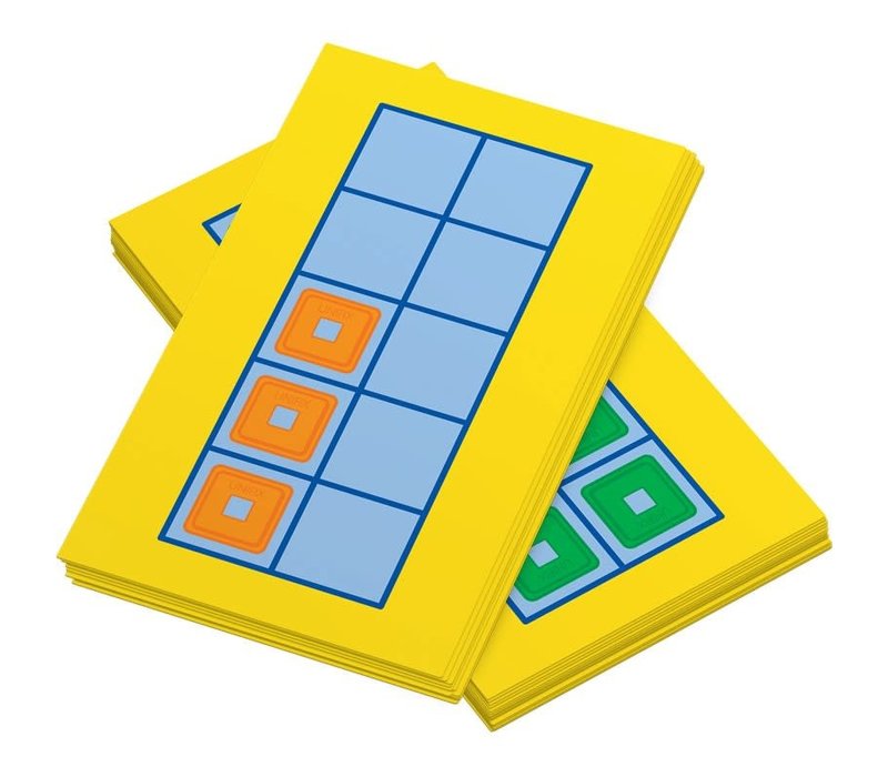 Unifix Cubes Ten-Frame Cards, 60 pack