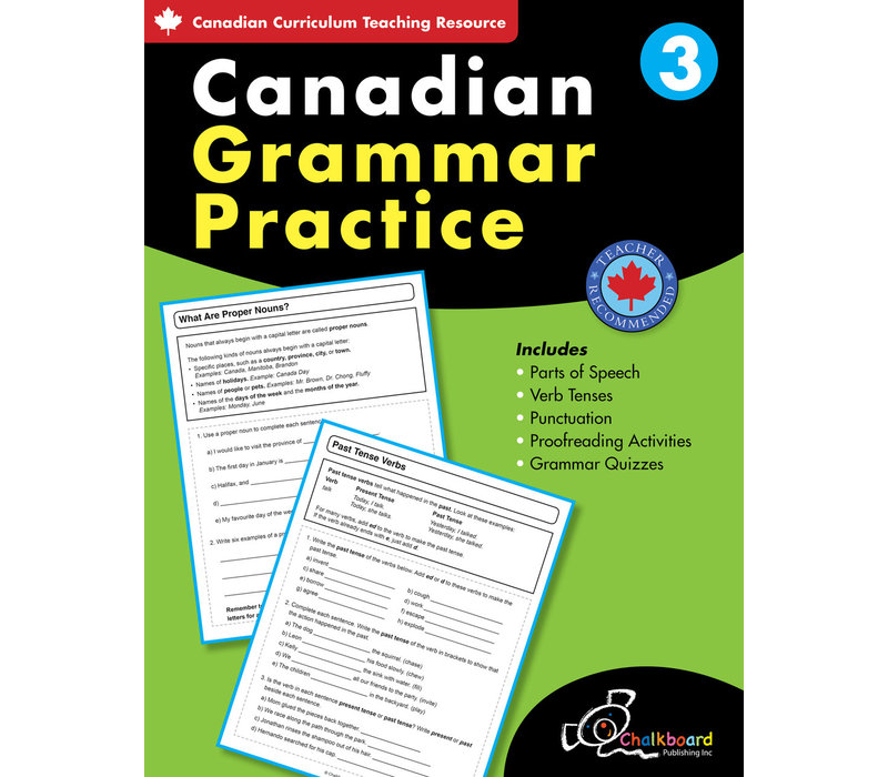 Canadian Grammar Practice Grade 3