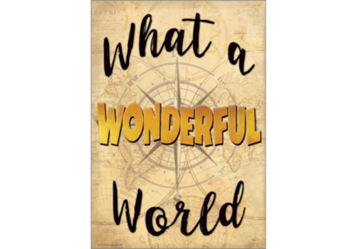 Teacher Created Resources What a Wonderful World Positive Poster*