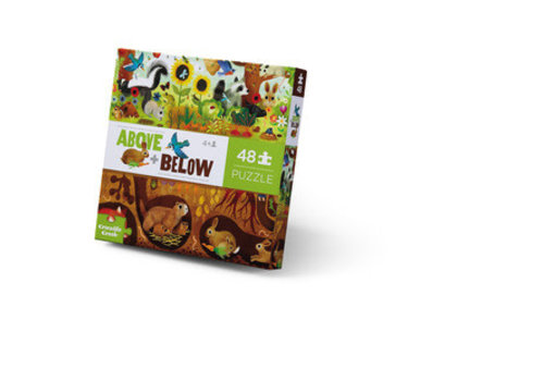 Crocodile Creek Above + Below 48 Piece Puzzle - Backyard Discovery*