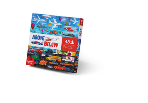 Crocodile Creek Above + Below 48 Piece Puzzle -Things that Go* Crocodile Creek Above + Below 48 Piece Puzzle -Things that Go*