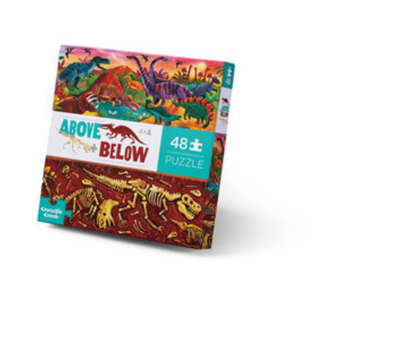 Above + Below 48 Piece Puzzle - Dinosaur World*