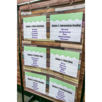 Reclaimed Wood Large Pocket Chart*