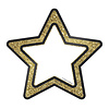 Carson Dellosa Gold Glitter Stars Cut-Outs, 6