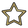 Carson Dellosa Gold Glitter Stars Cut-Outs (D)