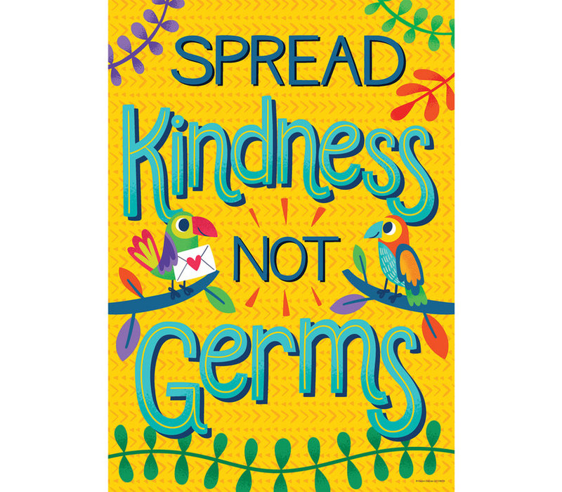 One World - Spread Kindness Not Germs poster