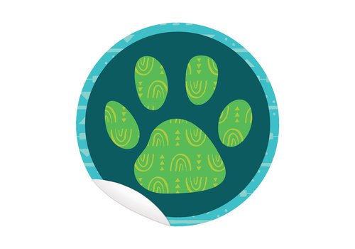 Carson Dellosa One World Floor Decals - Paw Print(D)
