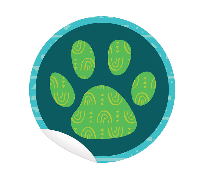 One World Floor Decals - Paw Print(D)