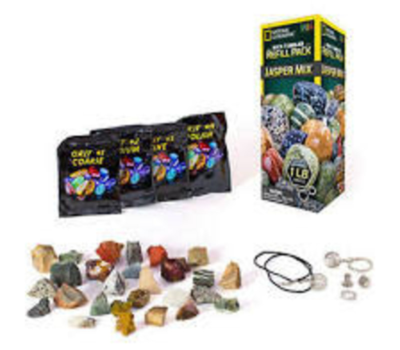 National Geographic Rock Tumbler Refill Pack - Jasper Mix