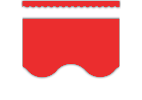 Teacher Created Resources Red Scalloped Border Trim *