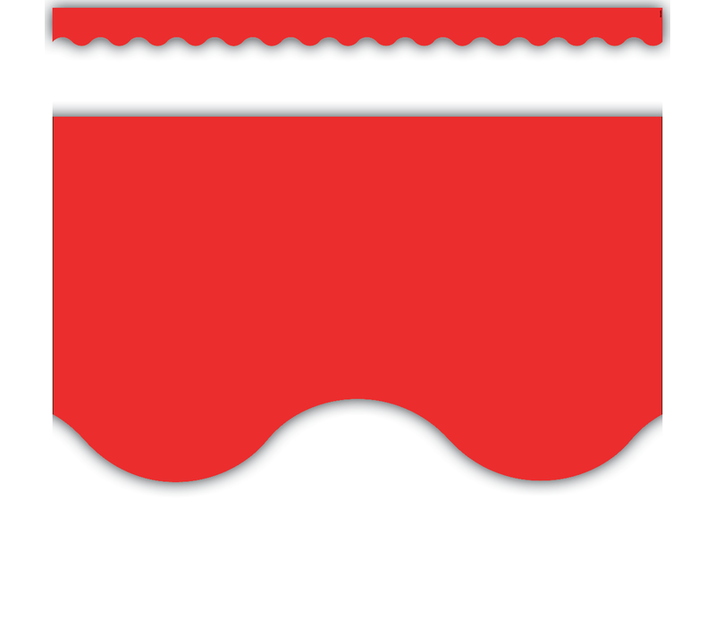 Red Scalloped Border Trim*