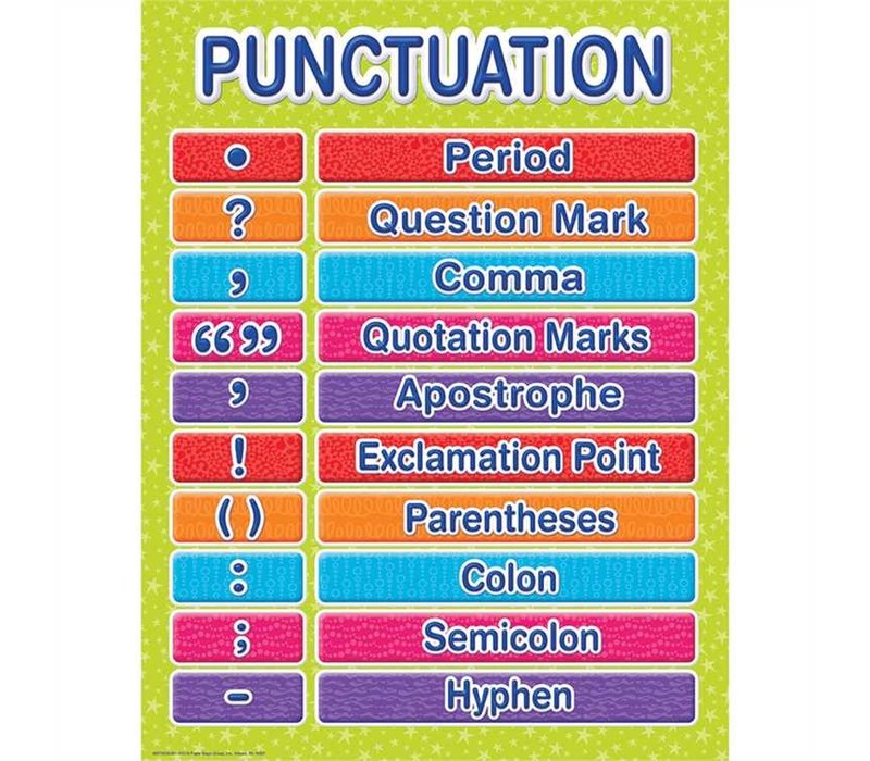 Color My World Punctuation poster (D)*