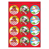 Trend Enterprises Holiday Pals, Peppermint scent Scratch 'n Sniff Stinky Stickers® – Large Round