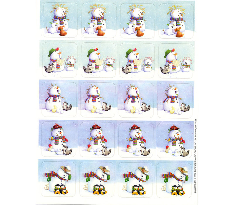 Snowman Stickers (D)