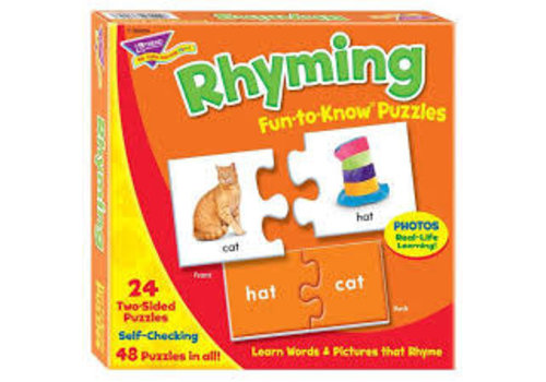 Trend Enterprises Rhyming Fun to Know Puzzle