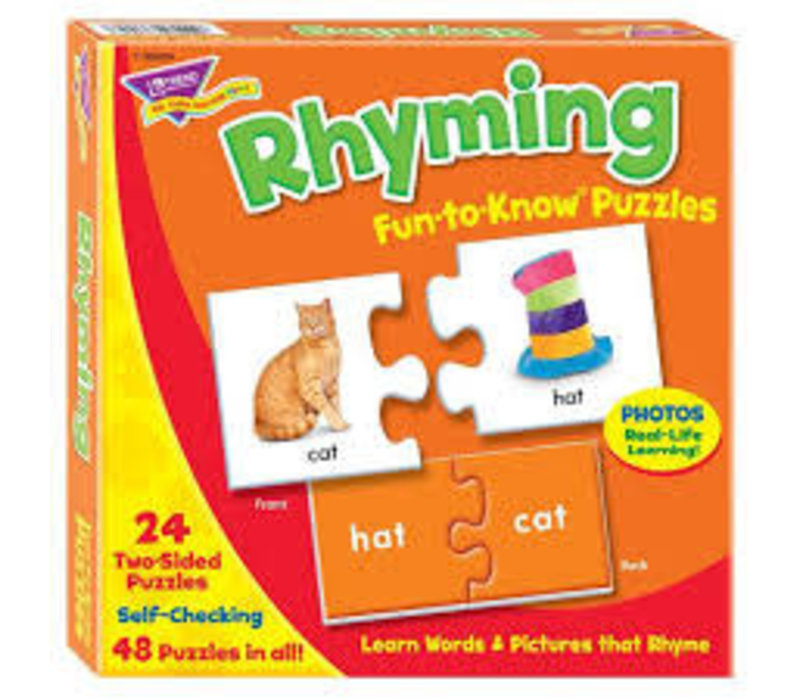 Rhyming Fun to Know Puzzle