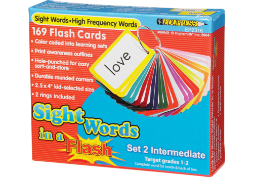 Teacher Created Resources Sight Words in a Flash Set 2 Intermediate