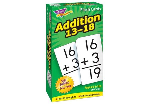 Trend Enterprises Addition 13-18  Flashcards (D)*