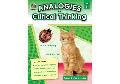 Teacher Created Resources Analogies for Critical Thinking Gr. 3