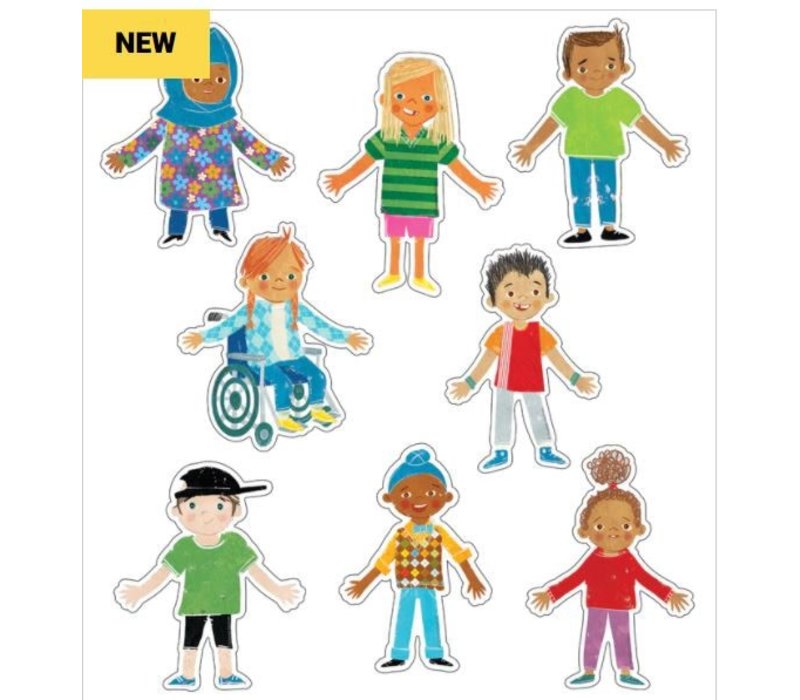 All Are Welcome Kids Colorful Cutouts *