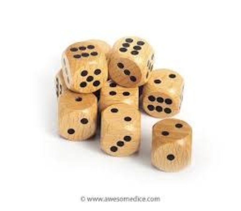 Wooden Dice, 6-sided