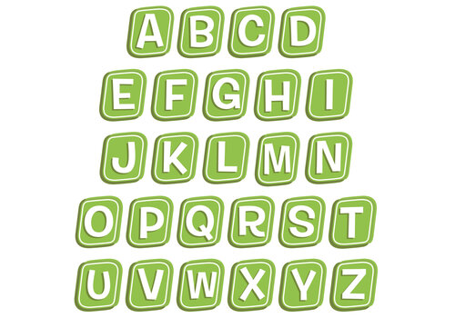 EUREKA A Teachable Town Street Sign Deco Letters (D)