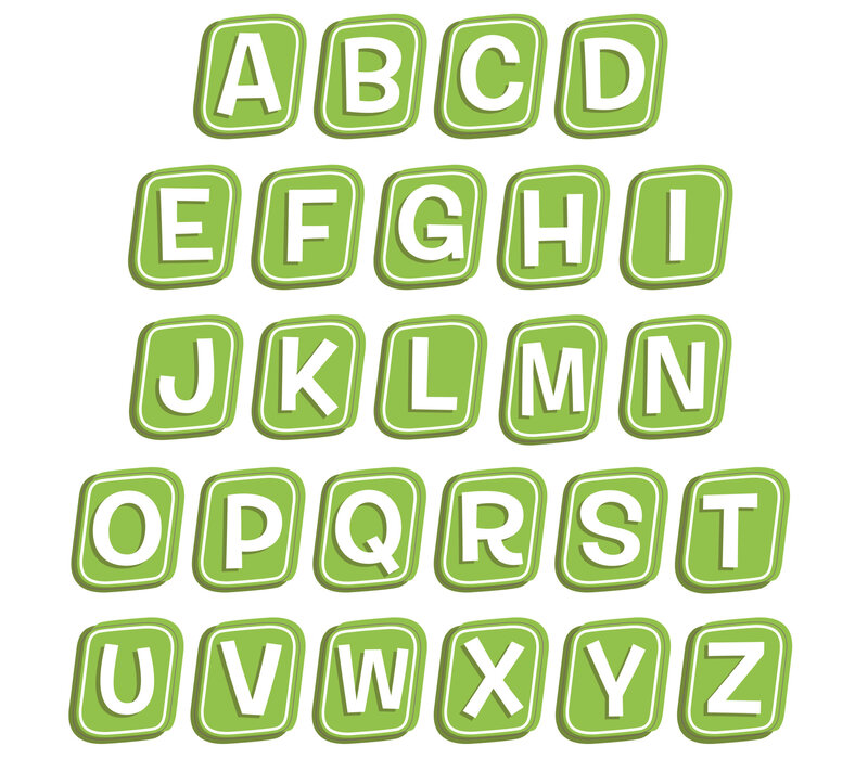 A Teachable Town Street Sign Deco Letters (D)
